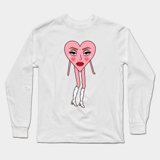 Cherry Dream Lovers  Heart Long Sleeve T-Shirt